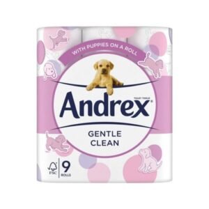 Alternative view of 【2024 Limited Time Deals + Free Shipping】Andrex 9 Toilet Roll Pack Gentle Clean Toilet Rolls - toilet paper